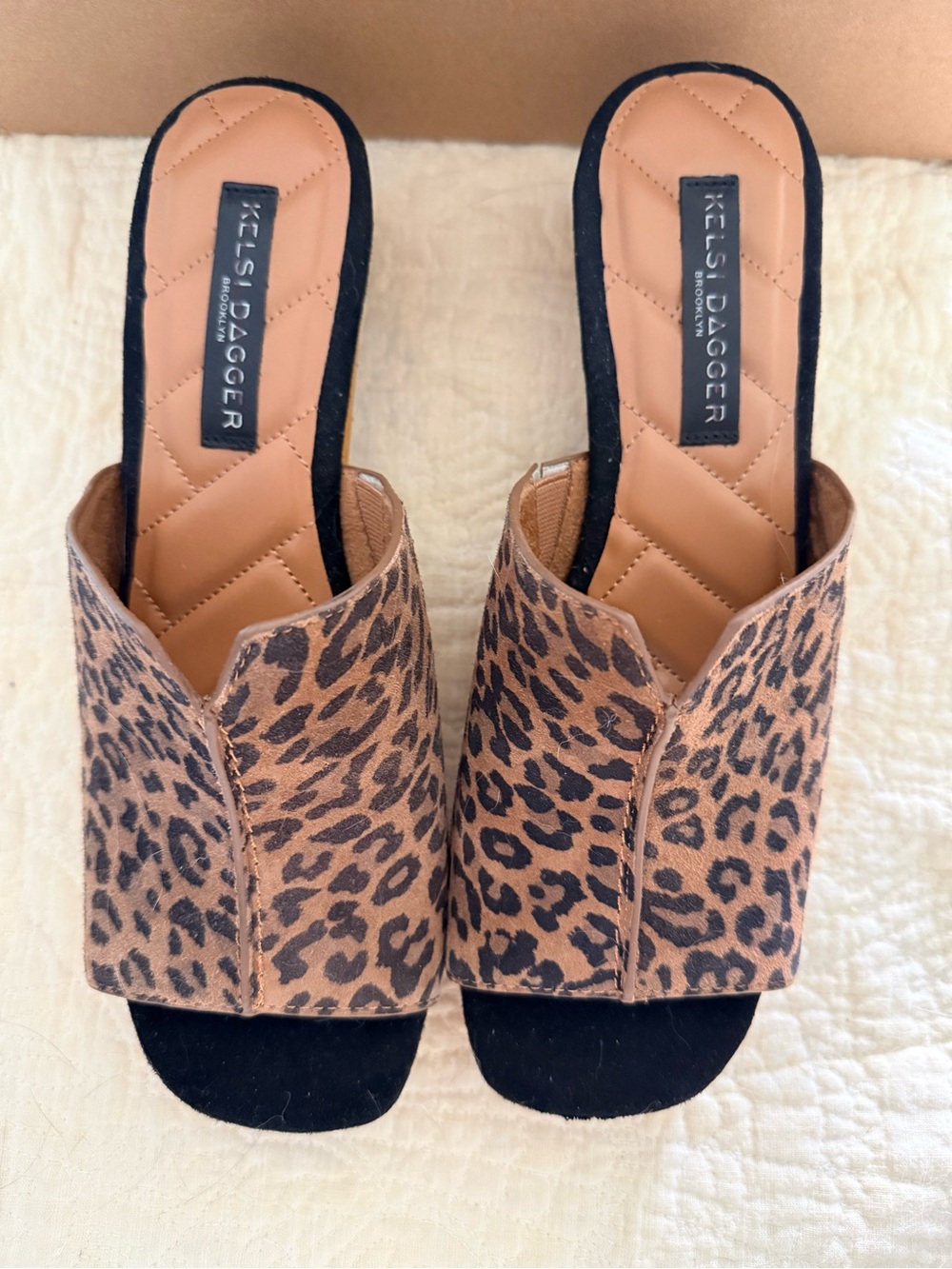 NEW KELSI DAGGER women's ryan platform sandals in Leopard 9.5